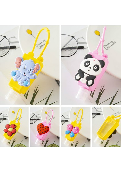 Q Tarzı Seyahat Taşınabilir Güvenli Jel Tutucu Asılabilir Sıvı Sabunluk Konteynerleri Sevimli Fil Hayvan Kalp Mini El Temizleyici Tutucu (Yurt Dışından) fiyatları