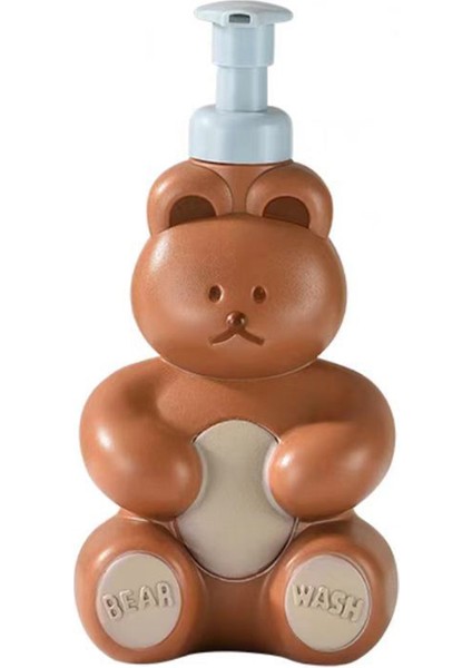 Kahverengi Tarzı 500 ml Karikatür Ayı Köpük Sabunluk Taşınabilir Losyon Şişesi Sevimli El Sabunu Kapları Ev Çocuk Şampuanı Duş Jeli Dağıtıcı (Yurt Dışından)
