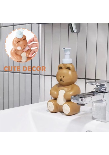 Kahverengi Tarzı 500 ml Karikatür Ayı Köpük Sabunluk Taşınabilir Losyon Şişesi Sevimli El Sabunu Kapları Ev Çocuk Şampuanı Duş Jeli Dağıtıcı (Yurt Dışından) indirimleri