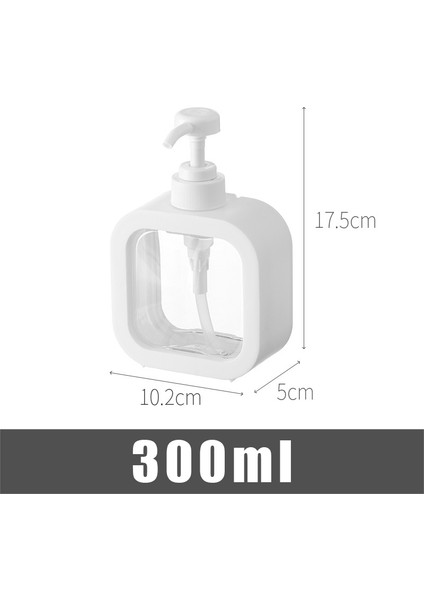300 ml Tarzı Mutfak Sabunluk El Sabunu Bulaşık Sabunu Şişesi Banyo Şampuanı Duş Jeli Pres Tipi Depolama Şişesi ml (Yurt Dışından)