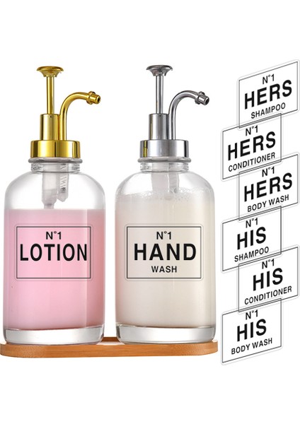 Gümüş Tarzı Banyo Sabunluk Tezgah Üstü Şampuan El Sabunu Cam Şişe Doldurulabilir Duş Vücut Yıkama ve Kremi Konteyner (Yurt Dışından) fiyatları