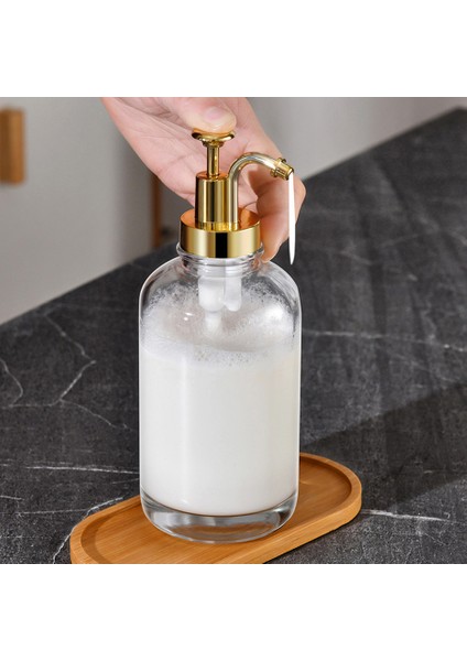 Gümüş Tarzı Banyo Sabunluk Tezgah Üstü Şampuan El Sabunu Cam Şişe Doldurulabilir Duş Vücut Yıkama ve Kremi Konteyner (Yurt Dışından) indirimleri