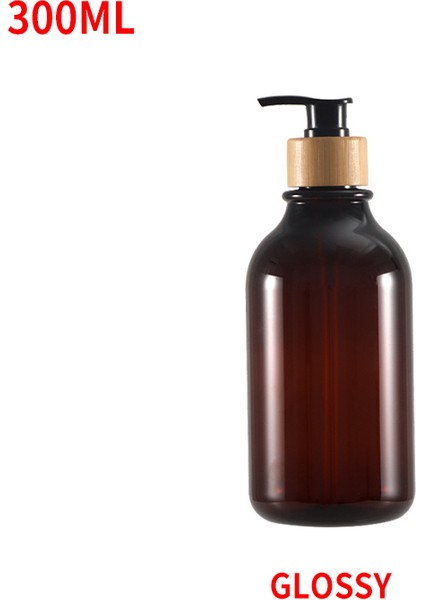 KAHVERENGI-300ML Tarzı ml Sabunluk Banyo Için Büyük Kapasiteli Şampuan Duş Jeli Şişeleri Doldurulabilir Losyon Sıvı Saklama Kabı (Yurt Dışından)