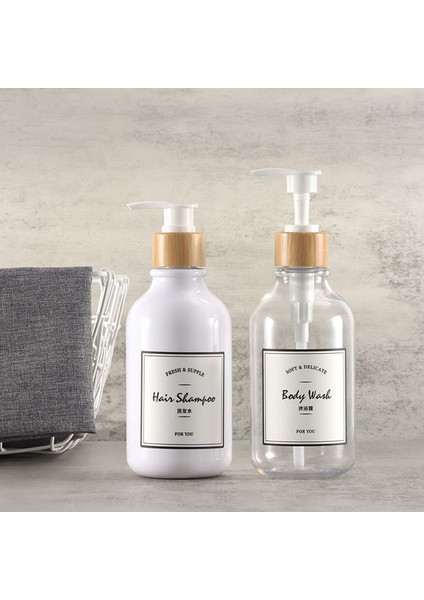 KAHVERENGI-300ML Tarzı ml Sabunluk Banyo Için Büyük Kapasiteli Şampuan Duş Jeli Şişeleri Doldurulabilir Losyon Sıvı Saklama Kabı (Yurt Dışından) fırsatları