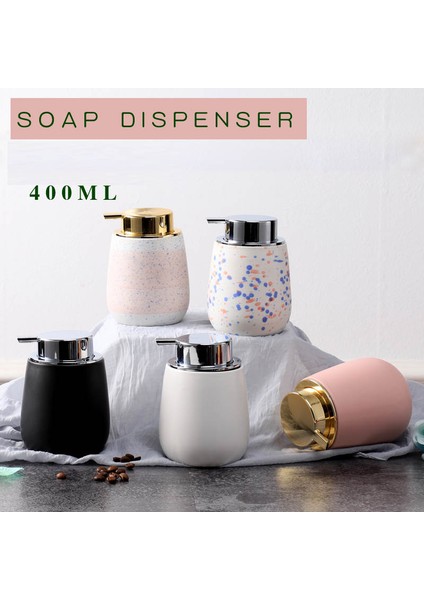 Siyah-S Tarzı 400 ml Beyaz Seramik Sabunluk Şişe Duş Jeli Dağıtıcılar Taşınabilir Sıvı Sabunluk Losyon Dağıtım Banyo Aksesuarları (Yurt Dışından) fiyatları