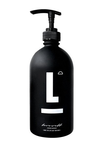 D Tarzı 500ML Cam Sabunluk Banyo Siyah Boş Dolum Alt Şişe Ev Otel Duş Jeli El Yıkama Şampuan Şişeleri (Yurt Dışından)