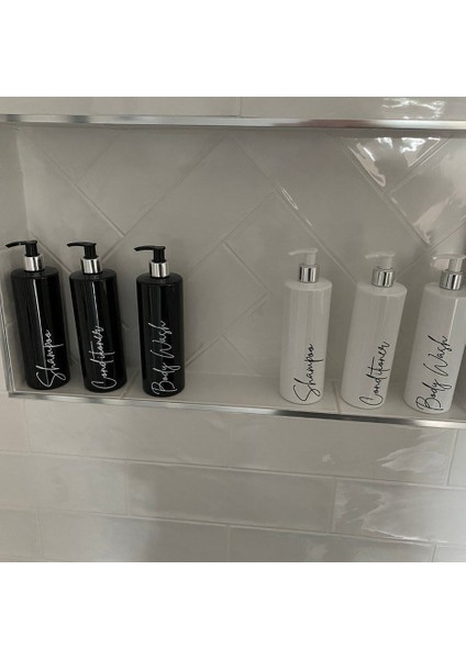 Erik Tarzı 500 ml Şampuan Saç Kremi Disepnser Şişesi Otel Batnroom Duş Jeli Losyon Saklama Kabı Yeniden Kullanılabilir Boş Pompa Şişesi (Yurt Dışından) fırsatları