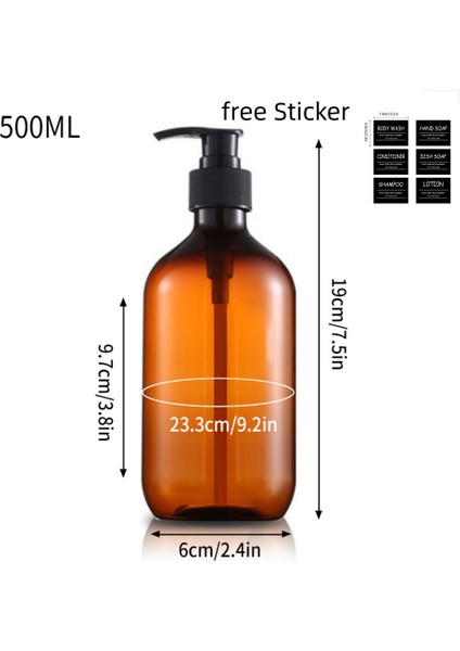 S2 Stili ml El Dezenfektanı Basın Şişe Sabunluk Dıy Şampuan Duş Jeli Şişeleri Doldurulabilir Losyon Sıvı Saklama Kabı (Yurt Dışından)