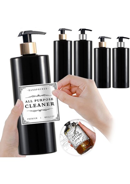 Şişe-C Stili Banyo Sabunu Dispenseri Mutfak Bulaşık Sabunu Dispenseri Şişesi Doldurulabilir Vücut Yıkama ve Saç Kremi Kabı (Yurt Dışından)