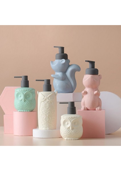 Çoklu Stil Diğer Iskandinav Banyo Aksesuarları Yaratıcı Hayvan Şekilli Seramik Köpük Pompa Şişeleri Köpük Sabunluk Şampuan Duş Jeli Şişesi (Yurt Dışından) fırsatları
