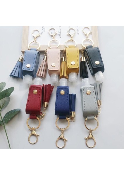 Yeşil Stil 30ML 30ML Hidroalkolik Jel Anahtarlık El Temizleyici Kılıfı Mini Eller Taşınabilir Hidroalkolik Jel Şişe Deri Kılıf Sağlık Anahtarlık (Yurt Dışından) fiyatları