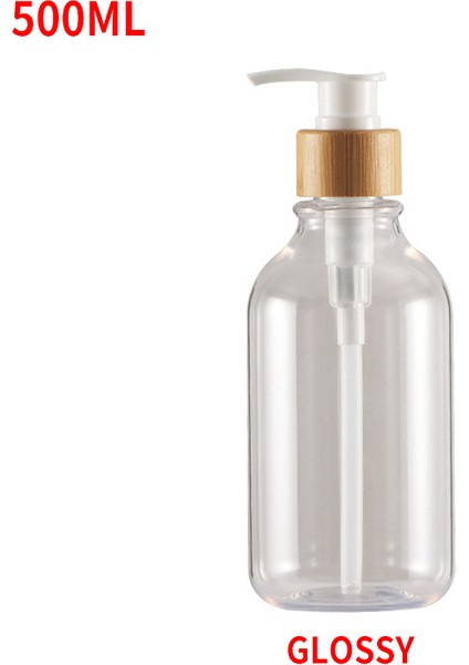ŞEFFAF-500ML Tarzı Doldurulabilir Pompa Şişeleri Sabunluk Banyo Lavabo El Sabunu Losyon Dispenseri Duş Boş Depolama Şişe Konteyner (Yurt Dışından)