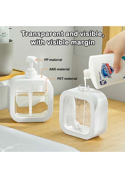 300ML Tarzı ml Banyo Sabunluklar Taşınabilir Seyahat Dağıtıcı Doldurulabilir Losyon Şampuan Duş Jeli Beyaz Banyo Pompası Şişe (Yurt Dışından) modelleri