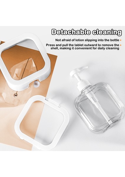 300ML Tarzı ml Banyo Sabunluklar Taşınabilir Seyahat Dağıtıcı Doldurulabilir Losyon Şampuan Duş Jeli Beyaz Banyo Pompası Şişe (Yurt Dışından) indirimleri