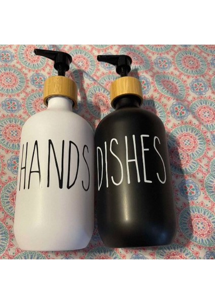 Siyah Stil Mat Siyah Sabunluk Şişe Mutfak Doldurulabilir El Sabunu Bulaşık Sabunu Şişesi Bambu Pompa ile Banyo Depolama Şişesi 500 ml (Yurt Dışından) fırsatları