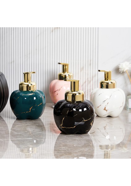 Ben Tarzım Seramik Sabun Şişesi Kabarcık Presleme Pompası Mermer Tahıl Kabak Şekli Banyo Depolama Aksesuarları Sabunluk El Sabunu Şişesi (Yurt Dışından) fırsatları