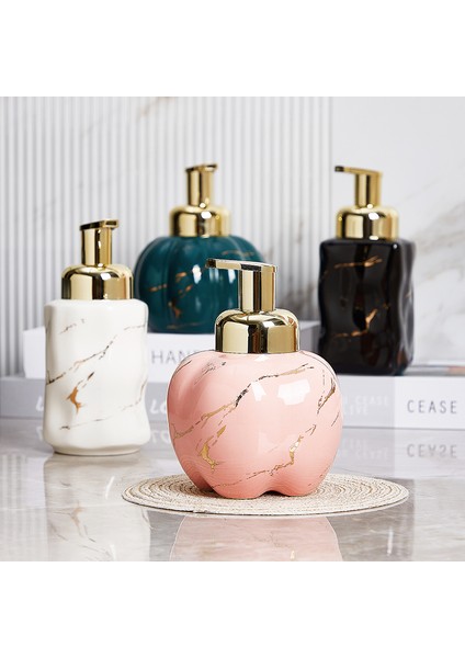 Ben Tarzım Seramik Sabun Şişesi Kabarcık Presleme Pompası Mermer Tahıl Kabak Şekli Banyo Depolama Aksesuarları Sabunluk El Sabunu Şişesi (Yurt Dışından) indirimleri