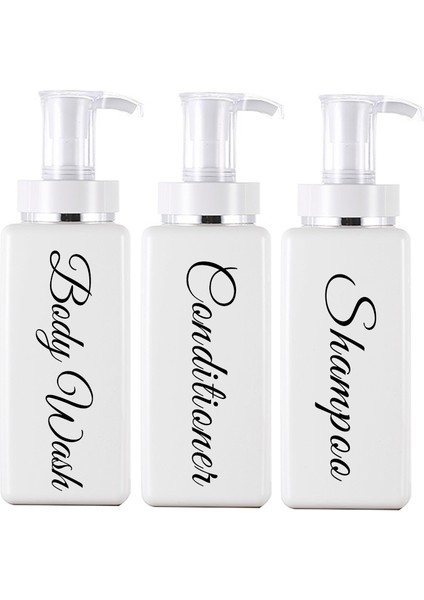 BEYAZ-750ML Tarzı Boş Pompa Sabunluk Vücut Yıkama Kremi Şampuan Şişesi Yapışkanlı Etiketler Banyo Duş Şişesi ml (Yurt Dışından) modelleri