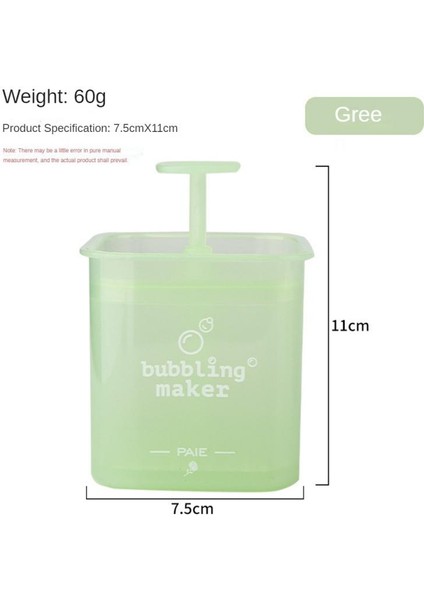 Yeşil Tarzı L Boyutu Seyahat Şampuanı Kabarcık Fincan Taşınabilir Manuel Kabarcık Mple Köpürtücü Cihazı Ana Sayfa Ürünler Duş Köpüren Temiz Aracı Yeniden Kullanılabilir Banyo (Yurt Dışından)