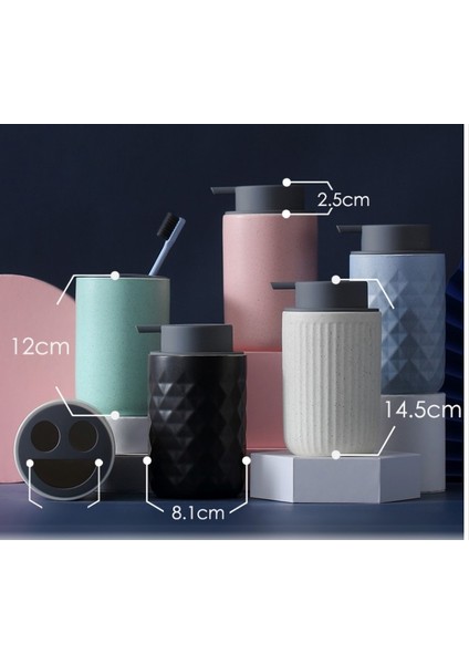 No.15 Tarzı 400 ml Seramik Iskandinav Köpük Losyon Şişesi Banyo Duş Jeli Şişe Sabunluk El Temizleyici Şişe (Yurt Dışından) fiyatları