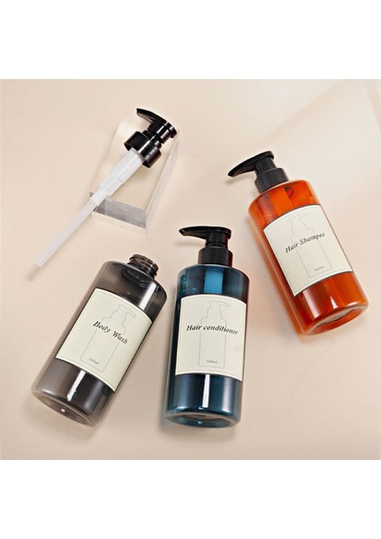 Turuncu Tarzı 500 ml ml Şampuan Şişeleri Sıvı Sabunluk Boş Pres Tipi Şişe Vücut Yıkama Losyonu Şişesi Taşınabilir Banyo Aksesuarları (Yurt Dışından) fiyatları