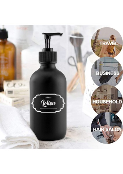 Net Stil Siyah Pompa Sabunluk Tepsi Banyo Mutfak Doldurulabilir Şampuan Vücut Yıkama Saklama Kabı Boş Şişe 500 ml (Yurt Dışından) indirimleri