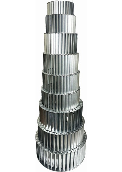 Çap 225 Boy 85 Delik 14 mm Sağ Yön Radyal Fan Pervanesi
