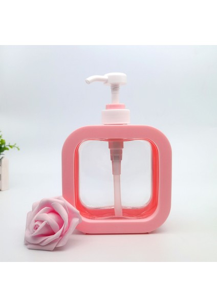 Pembe Tarzı 300 ml 5 Renk Banyo Sabunluklar Doldurulabilir Losyon Şampuan Duş Jeli Tutucu Taşınabilir Seyahat Dağıtıcı Boş Banyo Pompası Şişesi (Yurt Dışından)