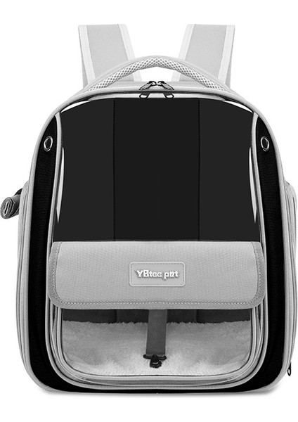 Tamamen Şeffaf Nefes Alabilen Evcil Hayvan Çantası Çok Fonksiyonlu Büyük Kapasiteli Kedi Çantası Katlanabilir Taşınabilir Sırt Çantası (Yurt Dışından)