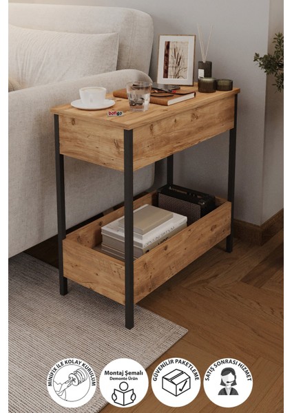 Yan Sehpa Koltuk Yanı Sehpa Koltuk Sehpası Orta Sehpa Çam