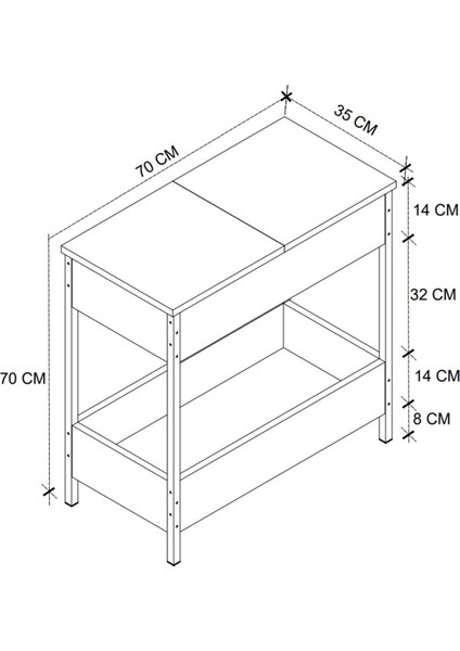 Yan Sehpa Koltuk Yanı Sehpa Koltuk Sehpası Orta Sehpa Çam fırsatları