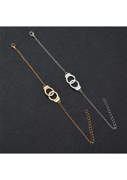 NO.50184 Boyutu Wukalo Yeni Moda Altın Rengi Kelepçe Plaj Halhal Kadınlar Için Trendy Ayak Takısı Özgürlük Mektuplar Bacak Bilezik Hediye Kadın Için (Yurt Dışından) indirimleri