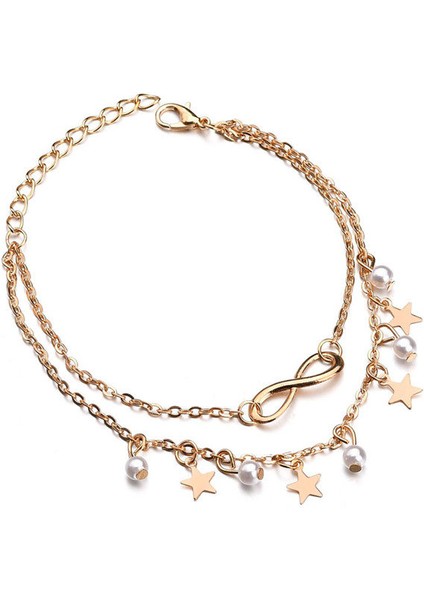 S017 Bohemian Boncuk Ayak Bileği Bilezik Kadınlar Için Bacak Zinciri Yuvarlak Püskül Halhal Yaz Vintage Ayak Takı Aksesuarları Enkelbandje (Yurt Dışından) fırsatları