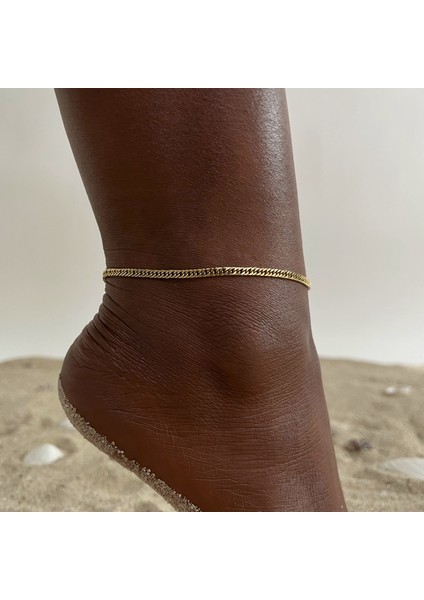 JC-131G Paslanmaz Çelik Çift Katmanlı Içi Boş Kalp Yılan Düz Ayak Zincir Halhal Plaj Aksesuarları Kız Parti Yaz Için Hiçbir Solmaya Halhal (Yurt Dışından)