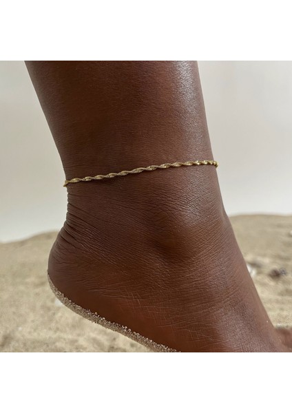 JC-131G Paslanmaz Çelik Çift Katmanlı Içi Boş Kalp Yılan Düz Ayak Zincir Halhal Plaj Aksesuarları Kız Parti Yaz Için Hiçbir Solmaya Halhal (Yurt Dışından) fırsatları