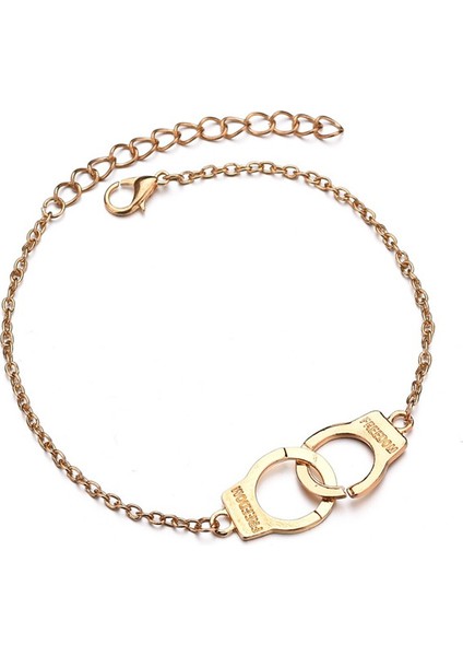 NO.50447 Boyutu Wukalo Yeni Moda Altın Rengi Kelepçe Plaj Halhal Kadınlar Için Trendy Ayak Takısı Özgürlük Mektuplar Bacak Bilezik Hediye Kadın Için (Yurt Dışından) modelleri