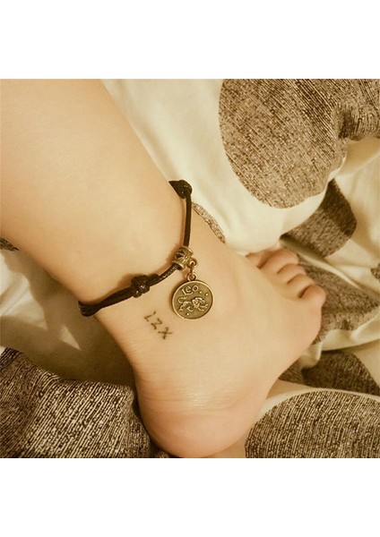 Kanser Womeonstellations Zodyak Için Goth Halhal Kayışı Yaratıcı Ayak Bilezik El Yapımı Çift Halhal Yaz Takısı Plaj Için (Yurt Dışından) indirimleri