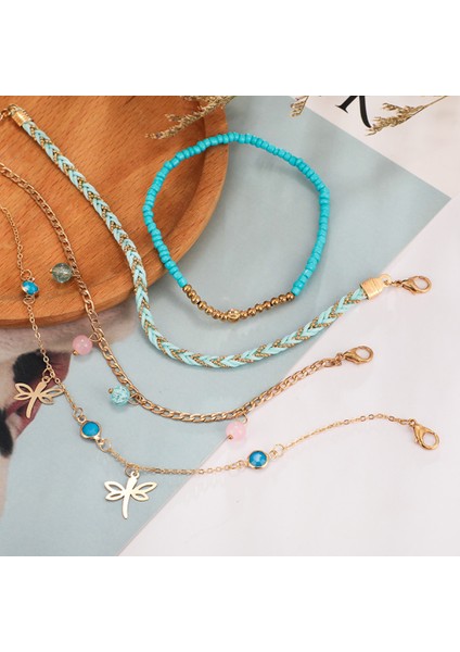 Yapay Elmas Moda Bohemian Starfell Kabuklu Taş Boncuklu Kadın Yaz Bilezik Halhal Plaj Takı Kızlar Yalınayak Bacak Zinciri Jewelr (Yurt Dışından) indirimleri