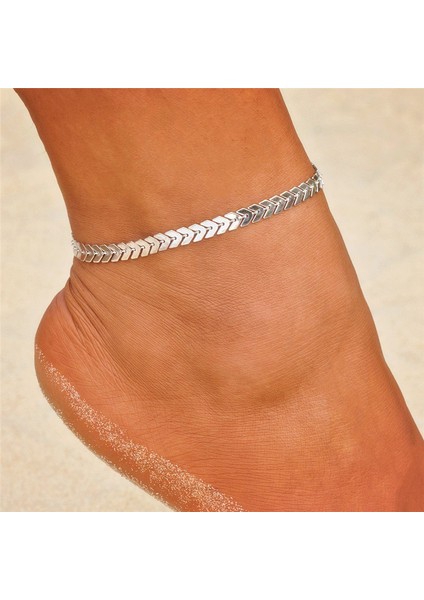 NO.50442 Boyutu Modyle Bohemian Renkli Boncuklar Kabuk Halhal Kadınlar Için Yaz Okyanus Plaj Ayak Bileği Bilezik Ayak Bacak Takı (Yurt Dışından)