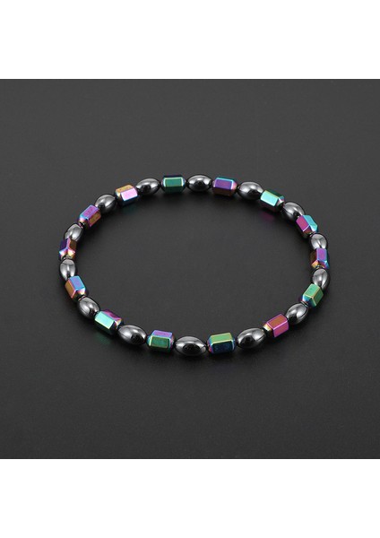 AK22Y0025 Kore Kişilik Mıknatıs Ayak Zinciri Renkli Boncuklu Halhal Kadın Erkek Için Sağlıklı Manyetik Terapi Parti Doğum Günü Hediyesi Aile Için (Yurt Dışından)