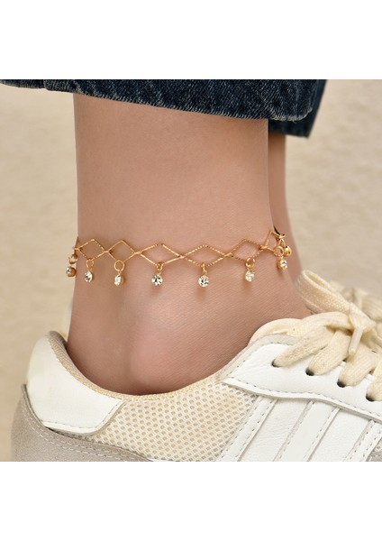JL0073-7 Basit Moda Metal Ayak Zincir Halhal Kadınlar Için Kolye Taklidi Kişilik Halhal Bilezik Ayak Takı Düğün Hediyeleri Üzerinde (Yurt Dışından) fiyatları