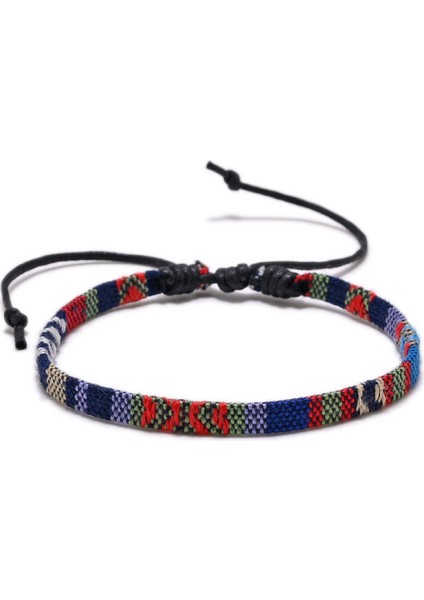 No.8 Boyutu Erkekler ve Kadınlar Için Halhal Örgülü Gökkuşağı Ayak Halat Sörfçü Plaj Halhal Boho Ayak Takısı Hediyeler Için (Yurt Dışından)