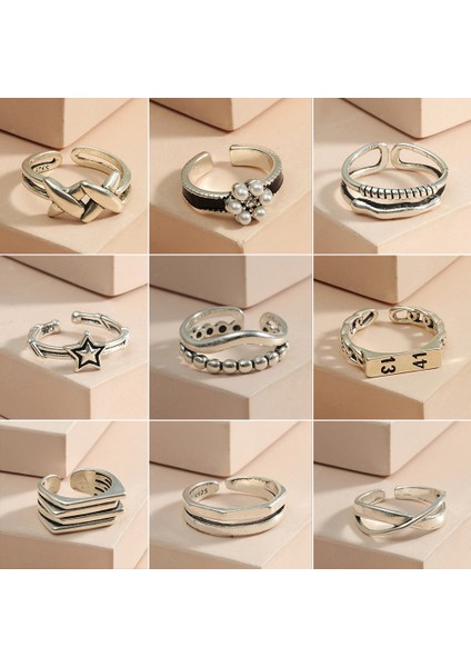 No.4 Boyutu Vintage Içi Boş Oyma Yıldız Ay Ayak Baş Parmağı Yüzüğü Bohemian Ayarlanabilir Açık Halka Bohemian Plaj Kadın Ayak Halkası Takı Hediye (Yurt Dışından) indirimleri