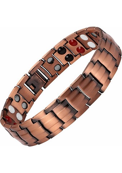 No.1 Boyutu Erkekler Için Halhal Artrit Bakır Renk Bileklik Sağlık Enerji Titanyum Germanyum Çift Sıralı Manyetik Sağlık Takı Halhal (Yurt Dışından) fiyatları