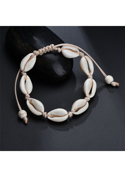 NO.50449 Boyutu Wukalo Bohemian Doğal Kabuk Halhal Kadınlar Için Ayak Takısı Yaz Plaj Yalınayak Bilezik Bacak Chian Kadın Aksesuarları (Yurt Dışından) fiyatları