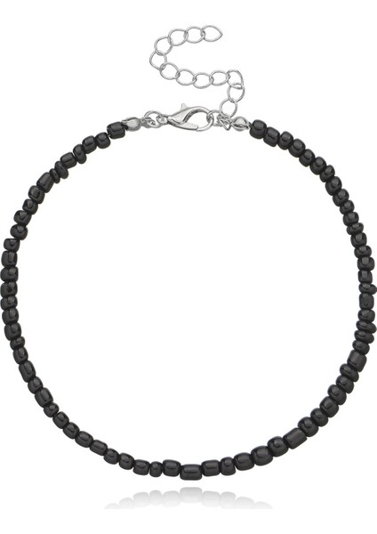 No.5 Boyutu Bohemia Renkli Pirinç Boncuk Halhal Kadınlar Için Yaz Plaj El Yapımı Ayak Bileği Bilezik Kız Boncuklu Zincir Ayak Takısı (Yurt Dışından)