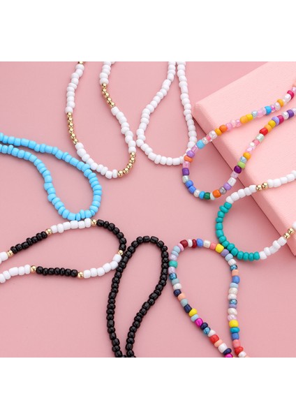 No.5 Boyutu Bohemia Renkli Pirinç Boncuk Halhal Kadınlar Için Yaz Plaj El Yapımı Ayak Bileği Bilezik Kız Boncuklu Zincir Ayak Takısı (Yurt Dışından) indirimleri