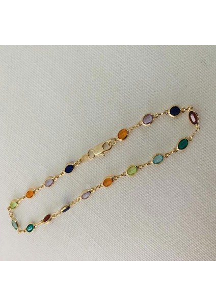 No.1 Boyutu Gökkuşağı Renk Kristal Halhal Bilezikler Kadınlar Için Etty Zincir Halhal Yeni Moda Basit Charm Ayak Takı Janedream (Yurt Dışından) fırsatları