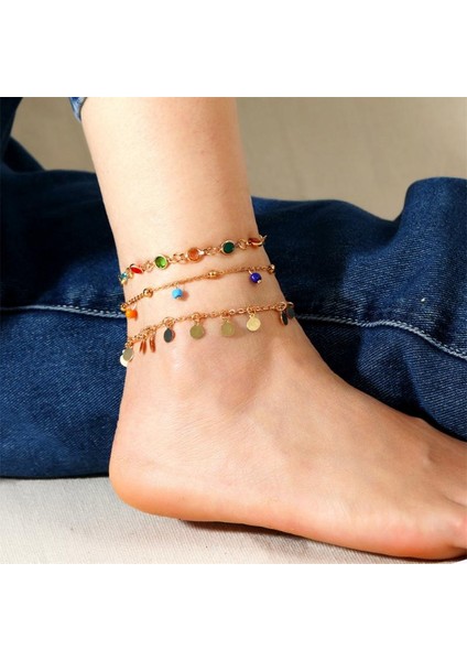 No.4 Boyutu 2022 Moda Bohemian Halhal Bilezik Bacak Zinciri Yaz Plaj Bacak Bilezik Charm Halhal Takı Hediye Kadın Aksesuarları (Yurt Dışından) fiyatları