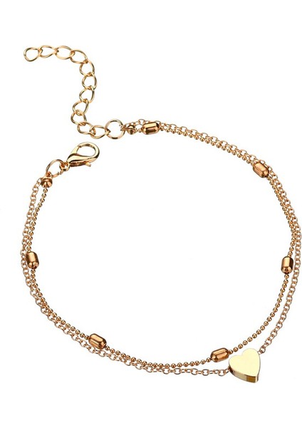 NO.50072 Boyutu Modyle Yeni Moda Basit Kalp Kadın Halhal Ayak Takısı Bacak Yeni Halhal Ayak Bileği Bilezikler Kadınlar Için Bacak Zinciri Hediyeler (Yurt Dışından) modelleri